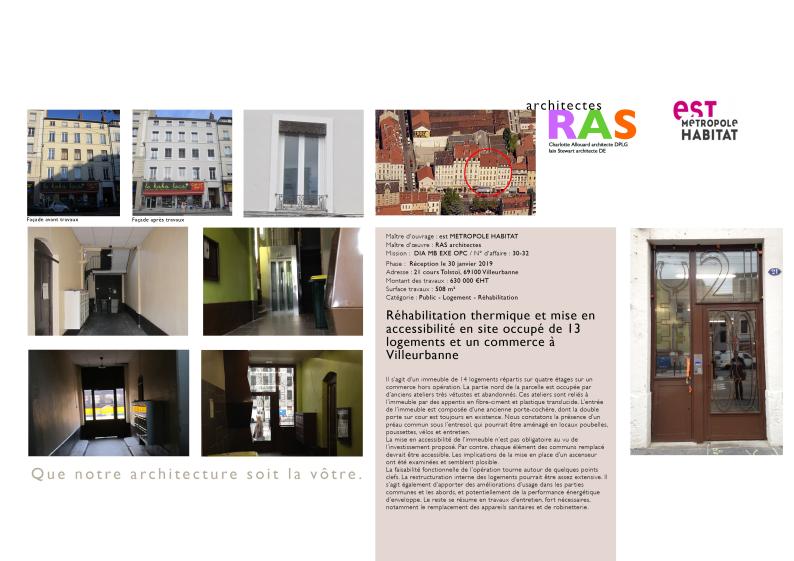 Réhabilitation thermique, restructuration et mise en accessibilité de 14 logemen