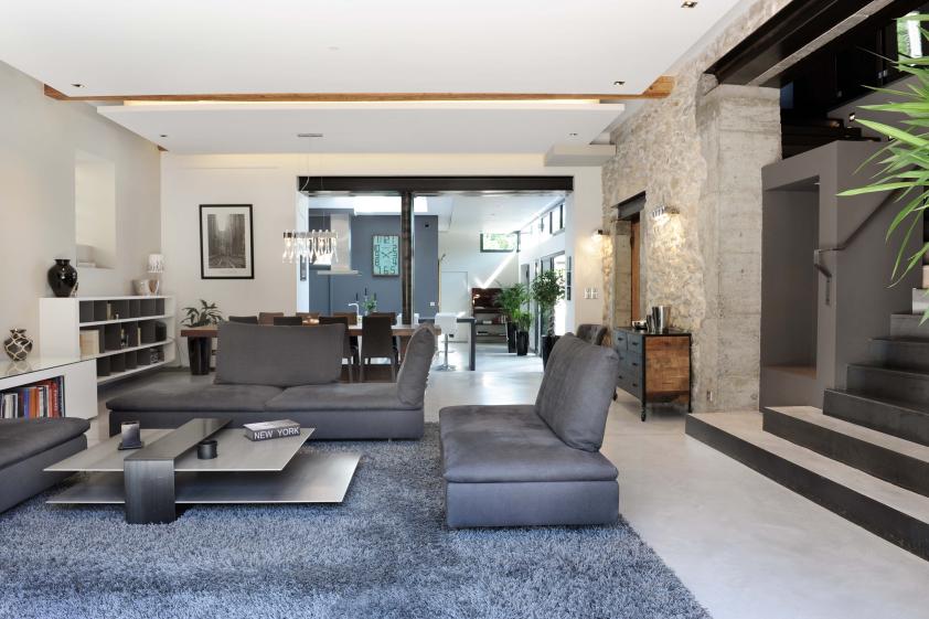 Réhabilitation et extension à Noyarey: intérieur