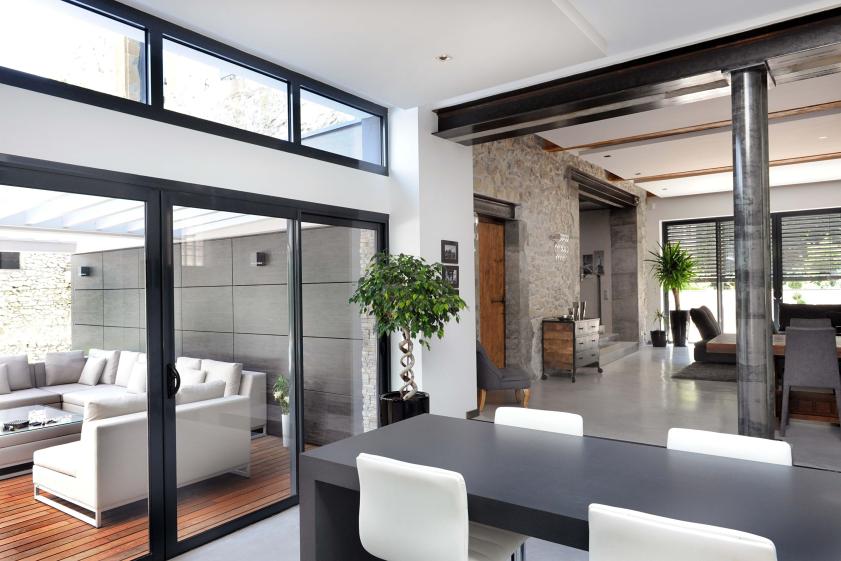 Réhabilitation et extension à Noyarey: intérieur