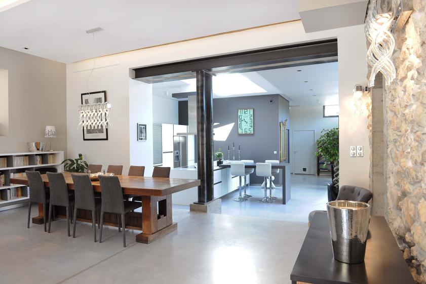Réhabilitation et extension à Noyarey: intérieur