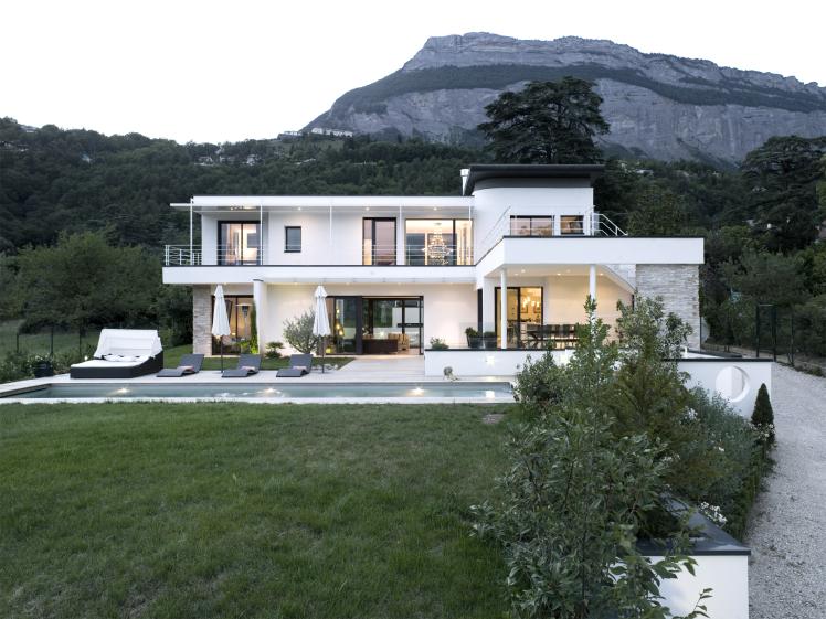 Construction d'une maison individuelle à Corenc 01 : extérieur