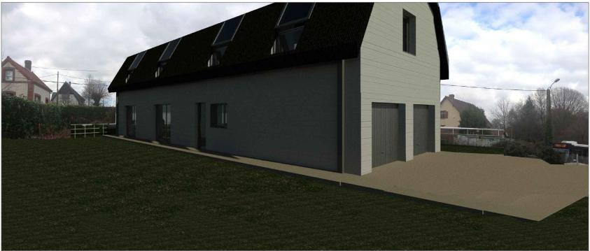 Vue future depuis le jardin