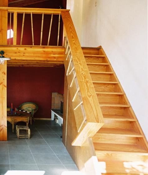 Escalier douglas et bambous