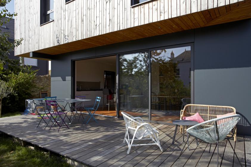 Maison ossature bois en bordure de Loire - Conception Architecture Anne Favry