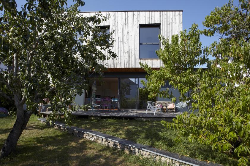 Maison ossature bois en bordure de Loire - Conception Architecture Anne Favry