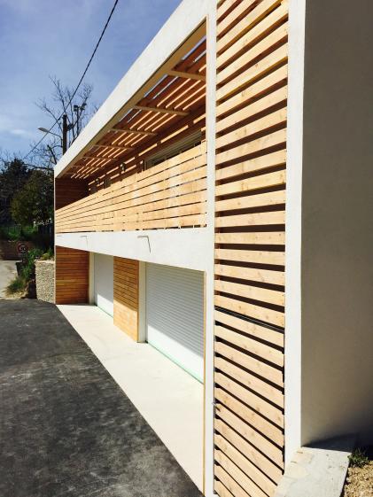 Comité feux de forêt d'Eguilles, façade, Cédric Barle architecte