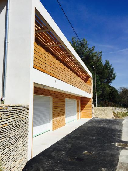 Comité feux d'Eguilles de forêt, vue de la rue, Cédric Barle architecte