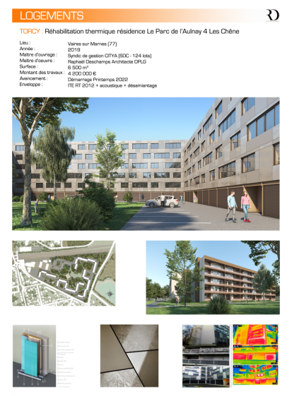 Projet de rénovation énergétique les Chênes - Vaires sur Marne