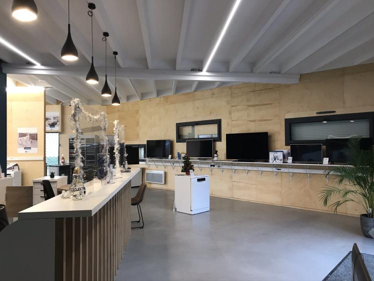 Interieur spacieux en bois 