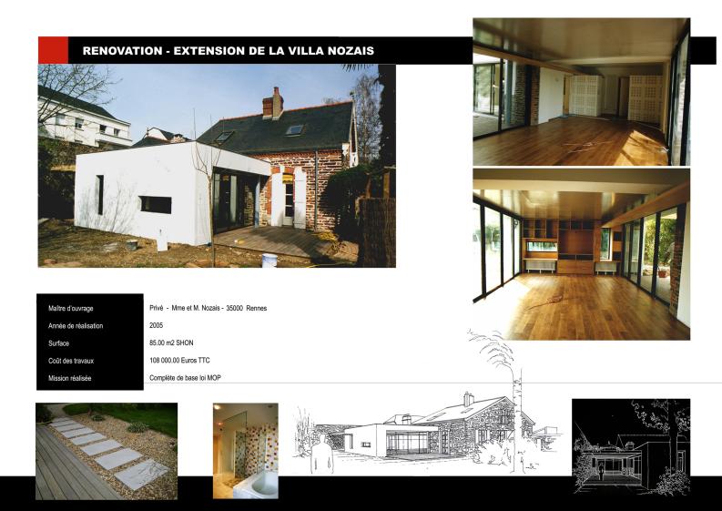 Rénovation et extension d'une maison d'habitation