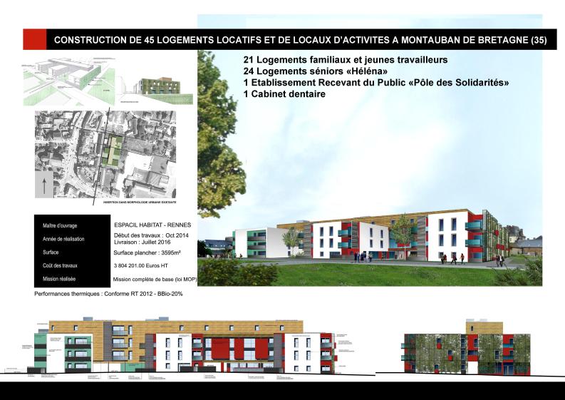 Construction d'un immeuble de 45 logements ESPACIL HABITAT