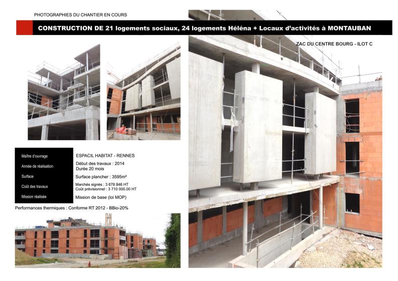 Construction d'un immeuble de 45 logements ESPACIL HABITAT