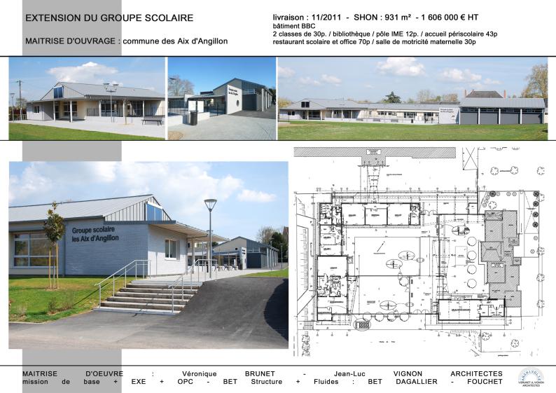 Extension du groupe scolaire, les Aix d'Angillon (18)