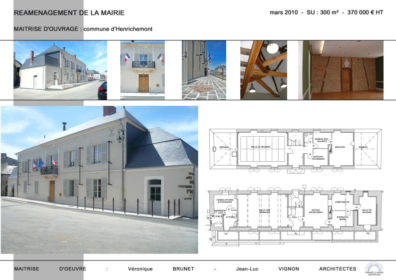 Réaménagement de la Mairie, Henrichemont (18)