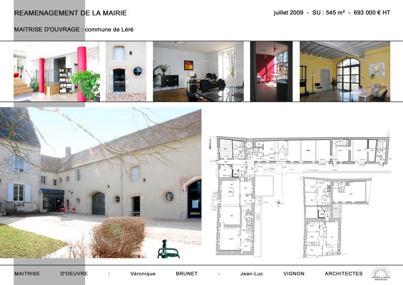 Réaménagement de la Mairie, Léré (18)