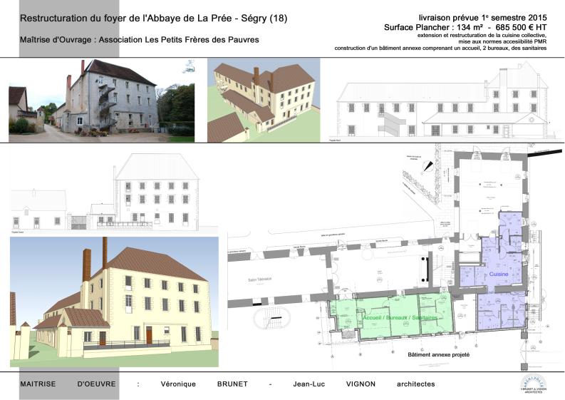 Restructuration du foyer de l'Abbaye de La Prée, Ségry (18)