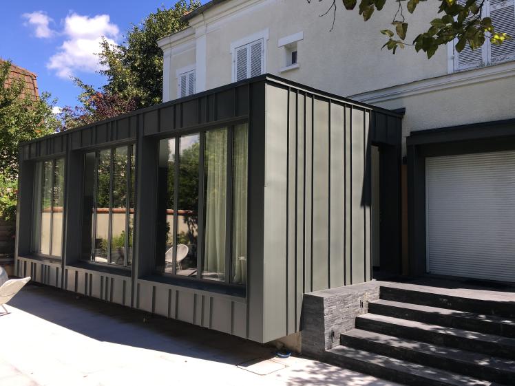 Extension de pavillon - côté jardin