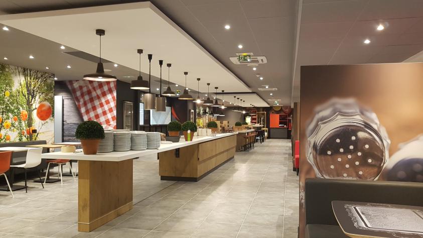 Vue des restaurants