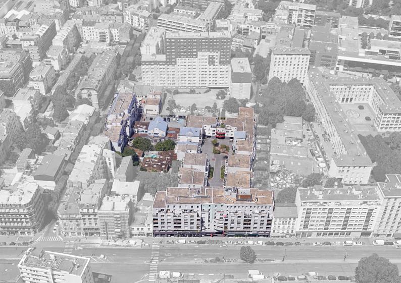 Complexe Motobécane - Pantin - Vue aérienne