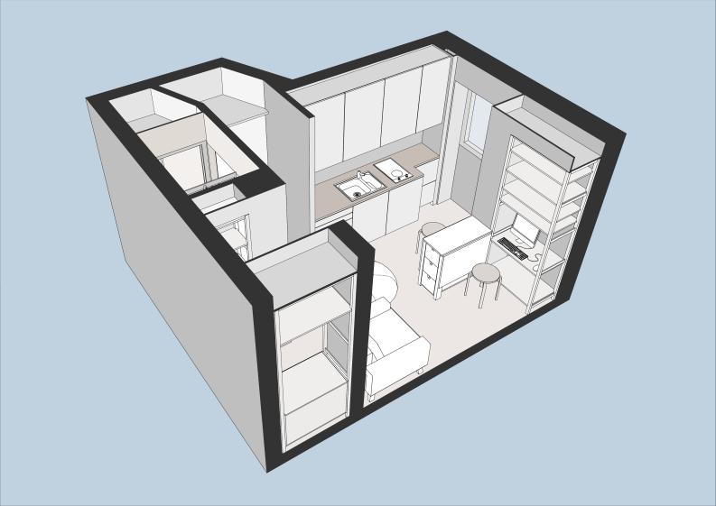 Maison CEV - Vue en perspective