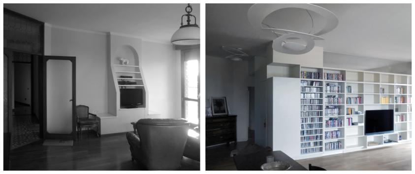 Appartement GSM - Entrée - Avant/après intervention