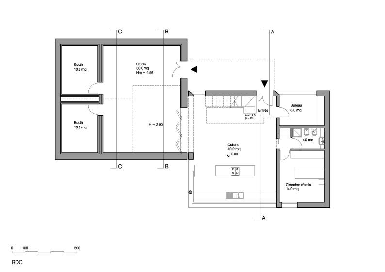 Maison ADF - Esquisse - Version 2 / RDC