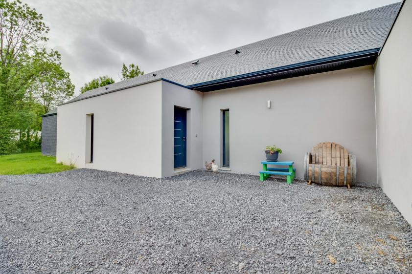 Construction d'une maison individuelle en secteur classé béarnais à LASSEUBE