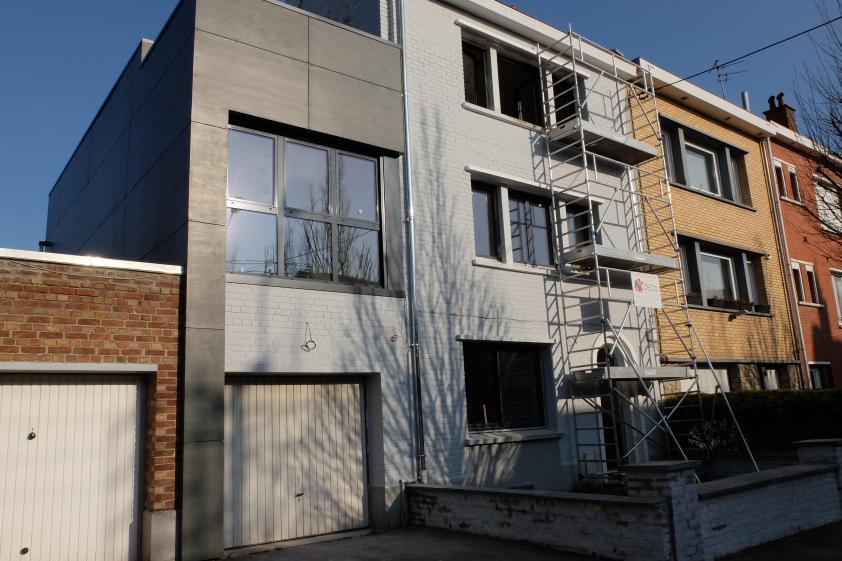 Façade en fin de chantier