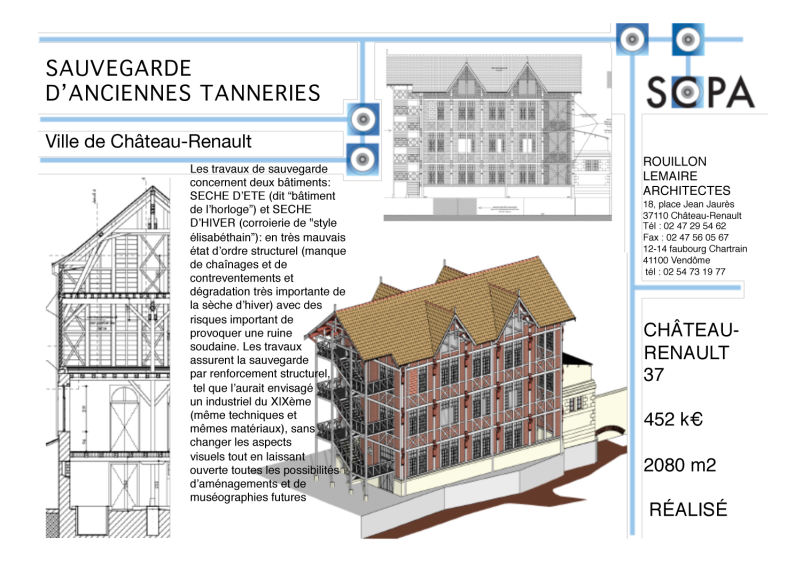 TRAVAUX DE SAUVEGARDE BÂTIMENT 19ème