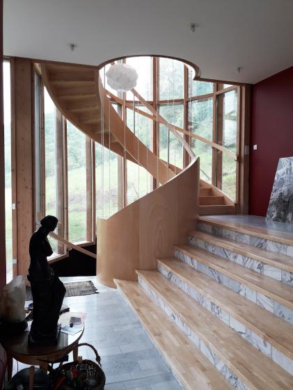 Escalier,Vue de l'intérieur