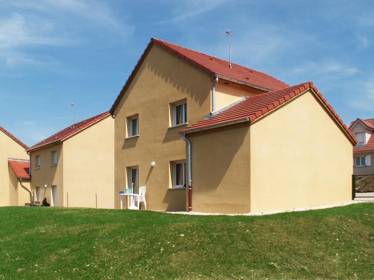 Vue de derrière d'une des maisons