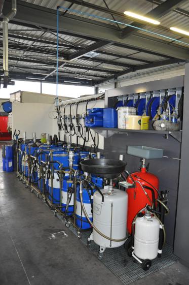 Stockage des Huiles côté atelier