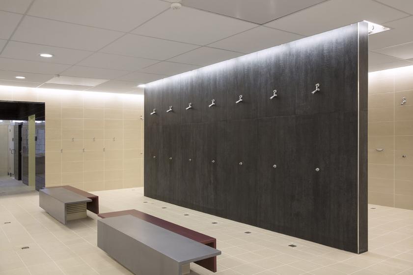Espaces douches traités en pleine modernité