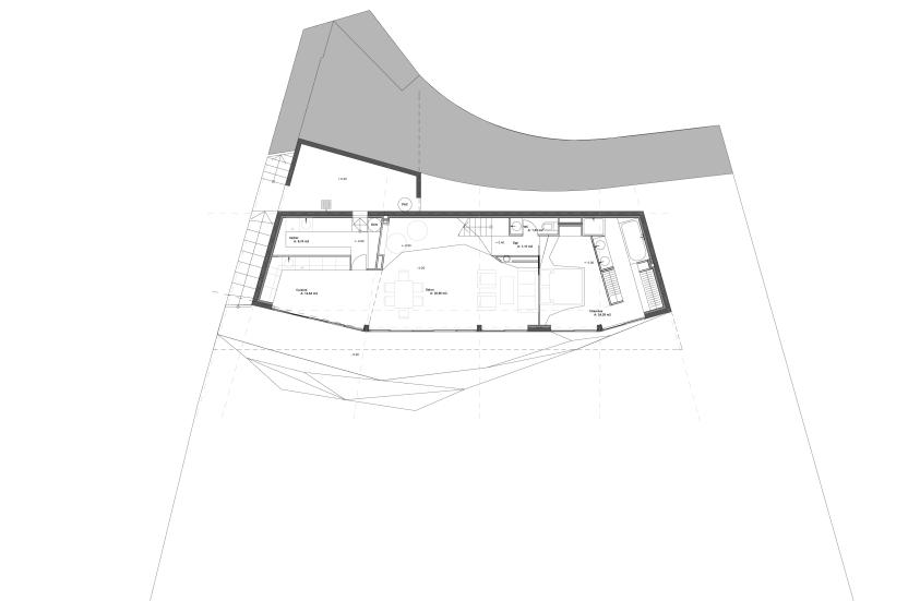 MAISON A RODEZ - PLAN REZ-DE-JARDIN