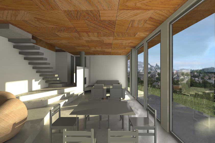 MAISON A RODEZ - VUE SEJOUR