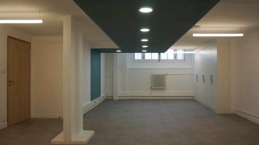 Vue dans une salle de travail