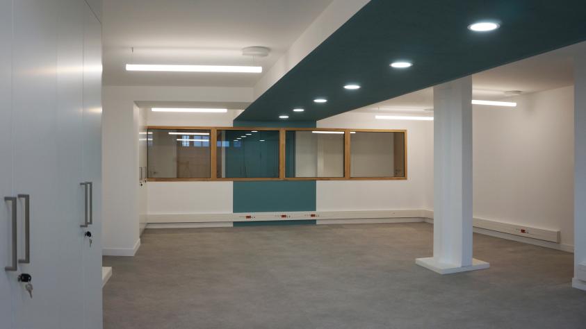 Vue dans une salle de travail