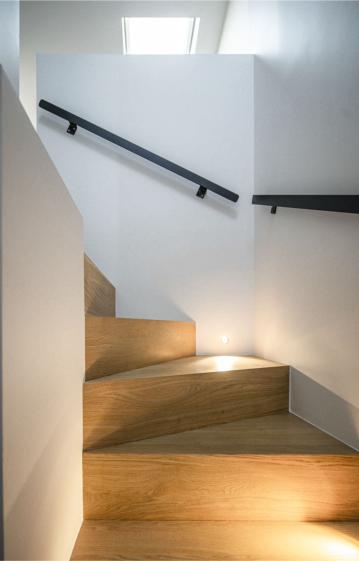 détails escalier, éclairage escalier 