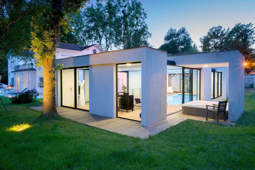 vue jardin nuit 