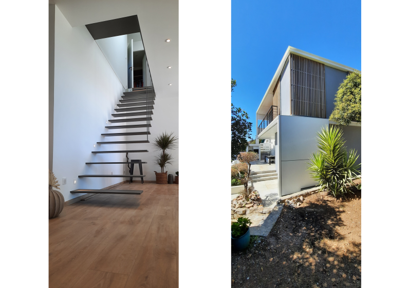 VUE ESCALIER ET ANGLE