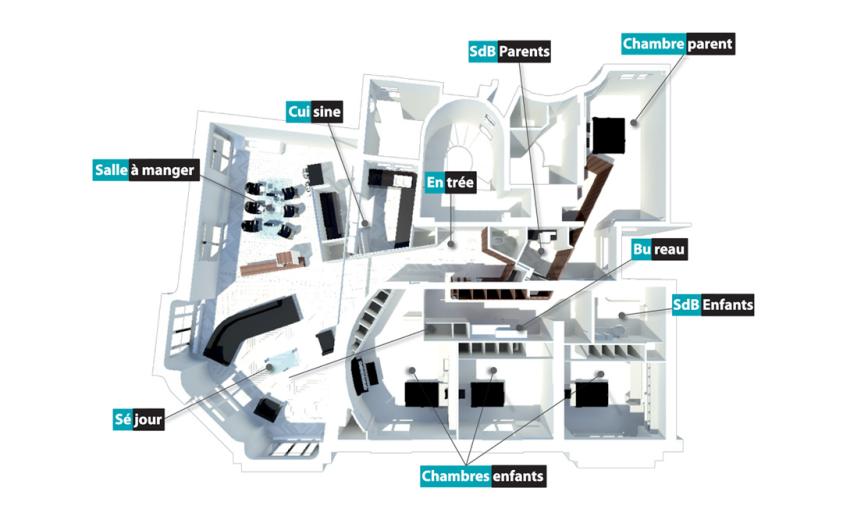 Rénovation complète d'un appartement à Paris (12ème) - Plan