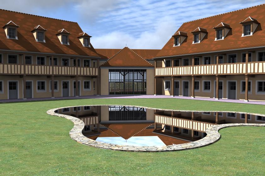 Réhabilitation et extension d'un ancien corps de ferme pour la création d'une au