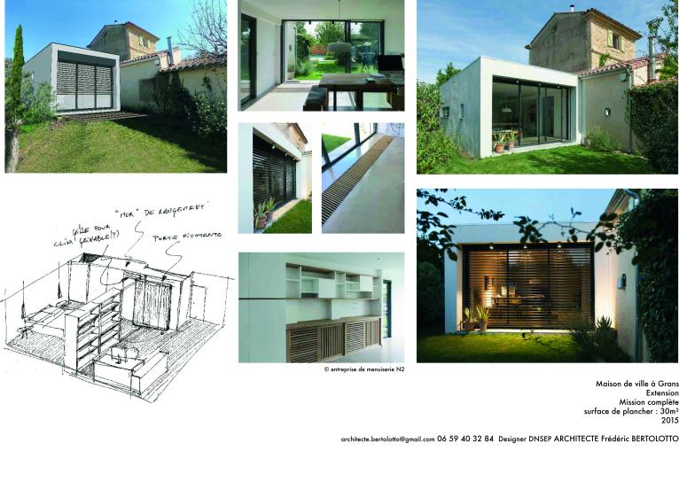 Extension d'une maison de ville