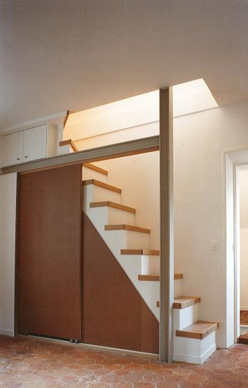 vue intérieure sur escalier