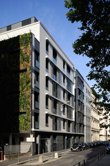 Logements collectifs haut-de-gamme à Lyon 6ème - Archigroup Architectes - façade
