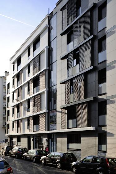 Logements collectifs haut-de-gamme à Lyon 6ème - Archigroup Architectes - façade