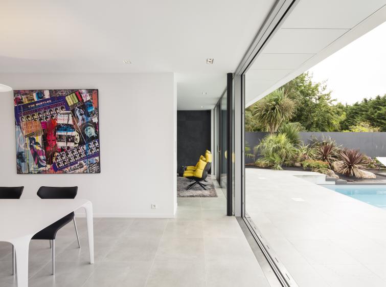 intérieur extérieur maison d'architecte