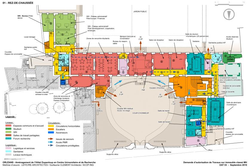 Plan du rez-de-chaussée.