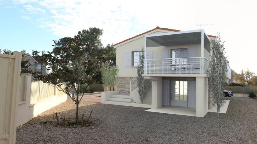 Villa V / Insertion dans le site