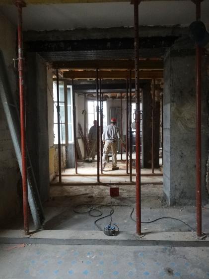 Création d'une double ouverture dans murs porteurs